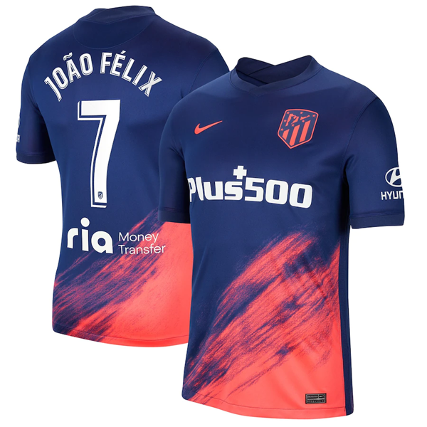 Camiseta Atletico Madrid João Félix 7 Segunda Equipación 2021/2022